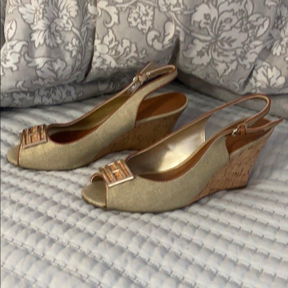 Tommy Hilfiger wedge cork heel